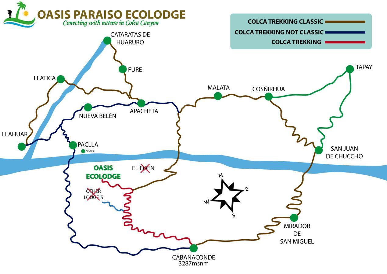 Oasis Paraiso Ecolodge Cabanaconde Exterior photo